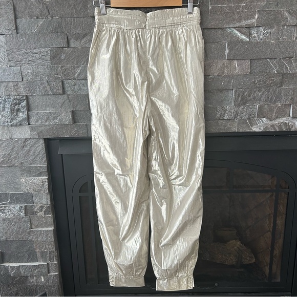 Lovers + Friends Metallic Champagne Trousers - Picture 6 of 9